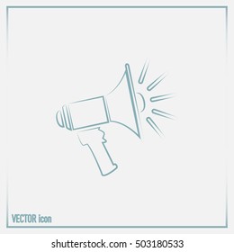 Vector icon megaphone