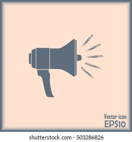 Vector icon megaphone