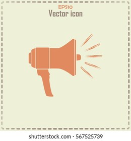 Vector icon megaphone