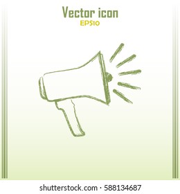 Vector icon megaphone Line icon