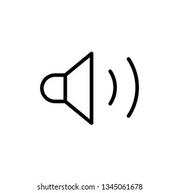 vector icon megaphone, loud sound, loudspeaker. icon on white background