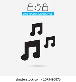 Vector icon melody 10 EPS