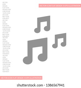 Vector icon melody 10 EPS . Lorem Ipsum Illustration design