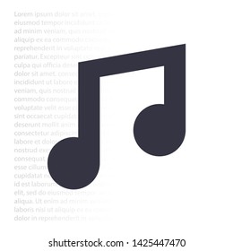 Vector icon melody 10 EPS . Lorem Ipsum Illustration design