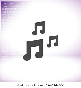 Vector icon melody 10 EPS . Lorem Ipsum Illustration design