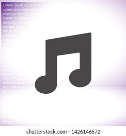 Vector icon melody 10 EPS . Lorem Ipsum Illustration design