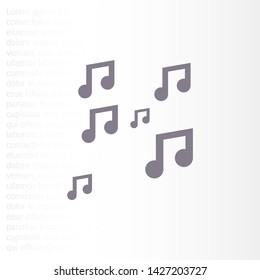 Vector icon melody 10 EPS . Lorem Ipsum Illustration design