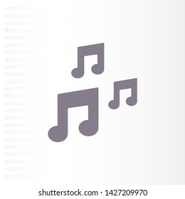 Vector icon melody 10 EPS . Lorem Ipsum Illustration design