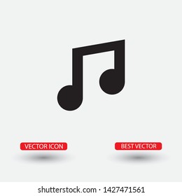 Vector icon melody 10 EPS . Lorem Ipsum Illustration design