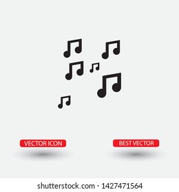 Vector icon melody 10 EPS . Lorem Ipsum Illustration design