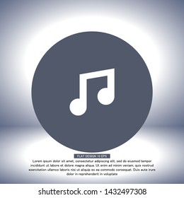 Vector icon melody 10 EPS . Lorem Ipsum Illustration design