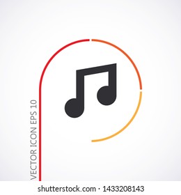 Vector icon melody 10 EPS . Lorem Ipsum Illustration design