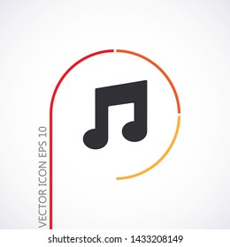 Vector icon melody 10 EPS . Lorem Ipsum Illustration design