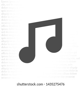 Vector icon melody 10 EPS . Lorem Ipsum Illustration design