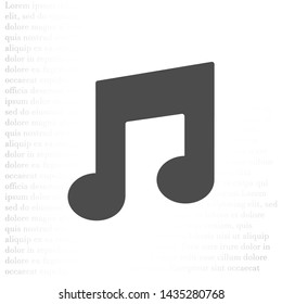 Vector icon melody 10 EPS . Lorem Ipsum Illustration design