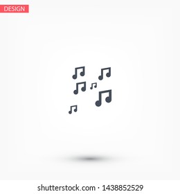 Vector icon melody 10 EPS . Lorem Ipsum Illustration design