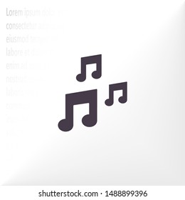 Vector icon melody 10 EPS . Lorem Ipsum Illustration design