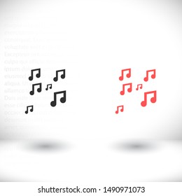 Vector icon melody 10 EPS . Lorem Ipsum Illustration design