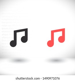 Vector icon melody 10 EPS . Lorem Ipsum Illustration design