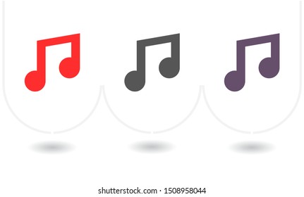 Vector icon melody 10 EPS . Lorem Ipsum Illustration design