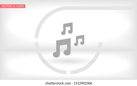 Vector icon melody 10 EPS . Lorem Ipsum Illustration design