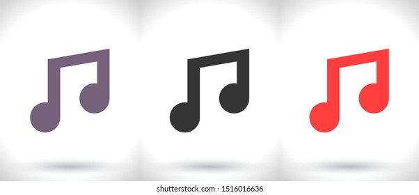 Vector icon melody 10 EPS . Lorem Ipsum Illustration design