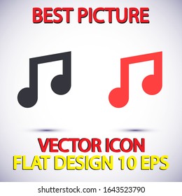 Vector icon melody 10 EPS . Lorem Ipsum Illustration design