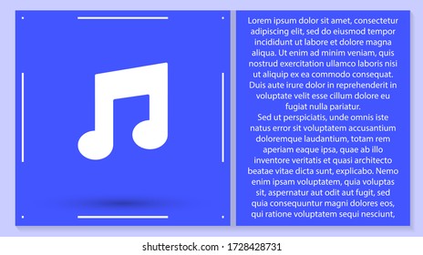 Icono del vector melodía 10 EPS. Lorem Ipsum Diseño de ilustración