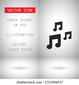 Icono del vector melodía 10 EPS. Lorem Ipsum Diseño de ilustración
