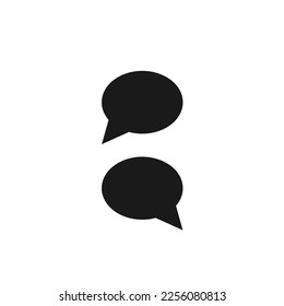 Vector icon of a message, chat. 