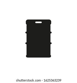 Vector icon, of metal beer barrel
