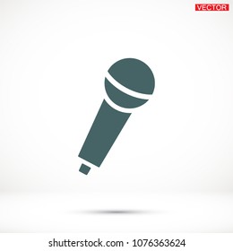 Vector icon microphone 10 EPS