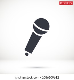 Vector icon microphone 10 EPS
