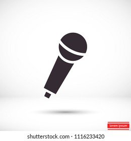 Vector icon microphone 10 EPS