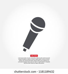 Vector icon microphone 10 EPS