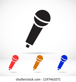 Vector icon microphone 10 EPS