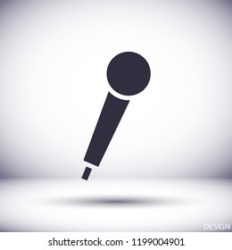 Vector icon microphone 10 EPS