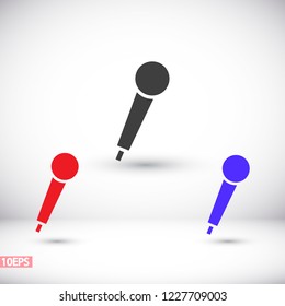 Vector icon microphone 10 EPS