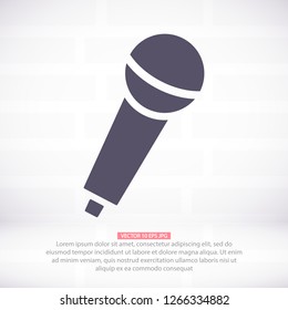 Vector icon microphone 10 EPS