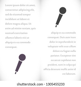 Vector icon microphone 10 EPS