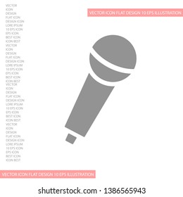 Vector icon microphone 10 EPS . Lorem Ipsum Illustration design