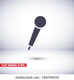 Vector icon microphone 10 EPS . Lorem Ipsum Illustration design