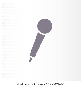 Vector icon microphone 10 EPS . Lorem Ipsum Illustration design