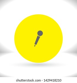 Vector icon microphone 10 EPS . Lorem Ipsum Illustration design
