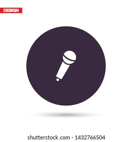 Vector icon microphone 10 EPS 