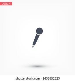 Vector icon microphone 10 EPS . Lorem Ipsum Illustration design