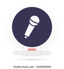 Vector icon microphone 10 EPS . Lorem Ipsum Illustration design