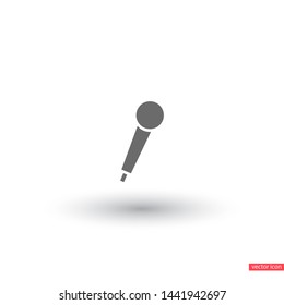 Vector icon microphone 10 EPS . Lorem Ipsum Illustration design