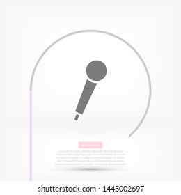 Vector icon microphone 10 EPS . Lorem Ipsum Illustration design