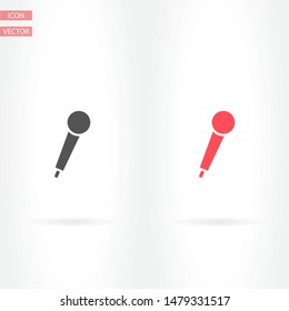 Vector icon microphone 10 EPS . Lorem Ipsum Illustration design